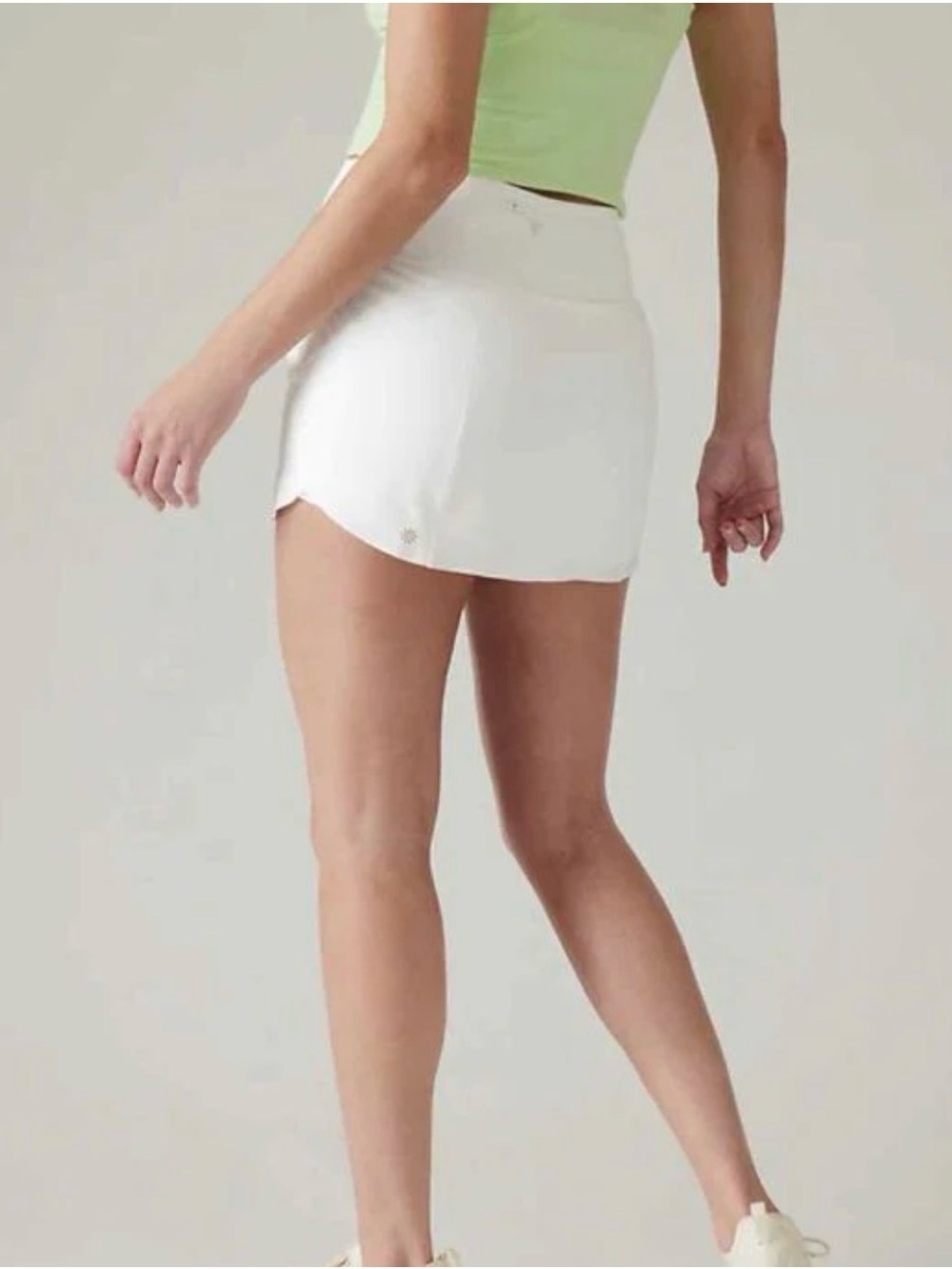 Athleta Run With It White Skort, Size XXS